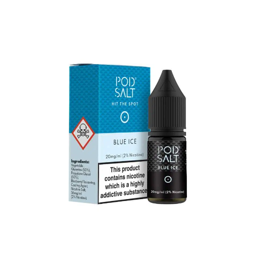 PODSALT - BLUE ICE 10ml 20mg - Gulshans - Since 1985
