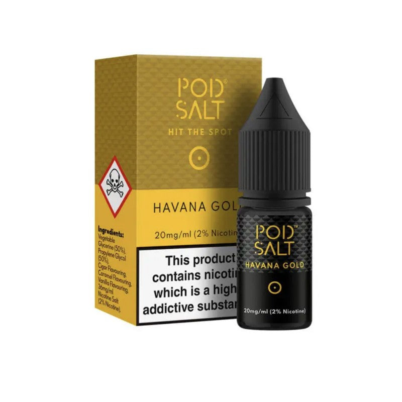 PODSALT - HAVANA GOLD 10ML - 11MG - Gulshans - Since 1985