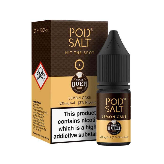 PODSALT - LEMON CAKE 25MG 30ML UK - Gulshans - Since 1985