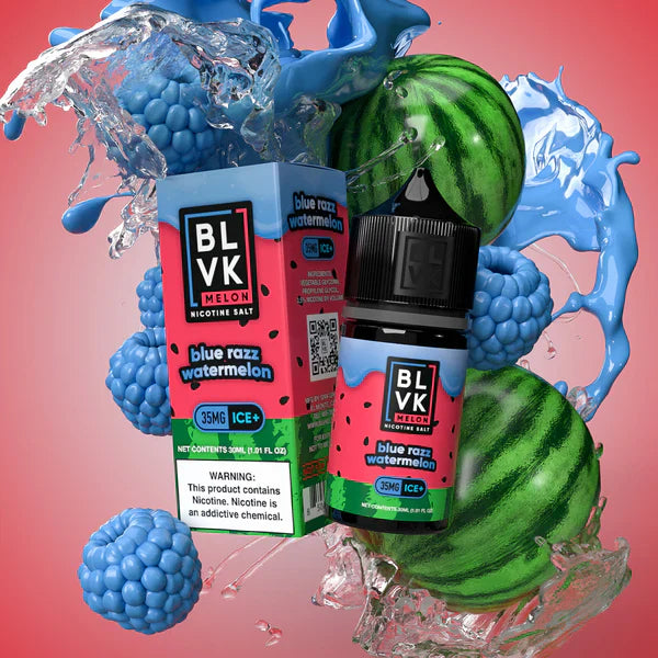 BLVK Melon Salt - Blue Razz Watermelon Ice 30ml - Gulshans - Since 1985