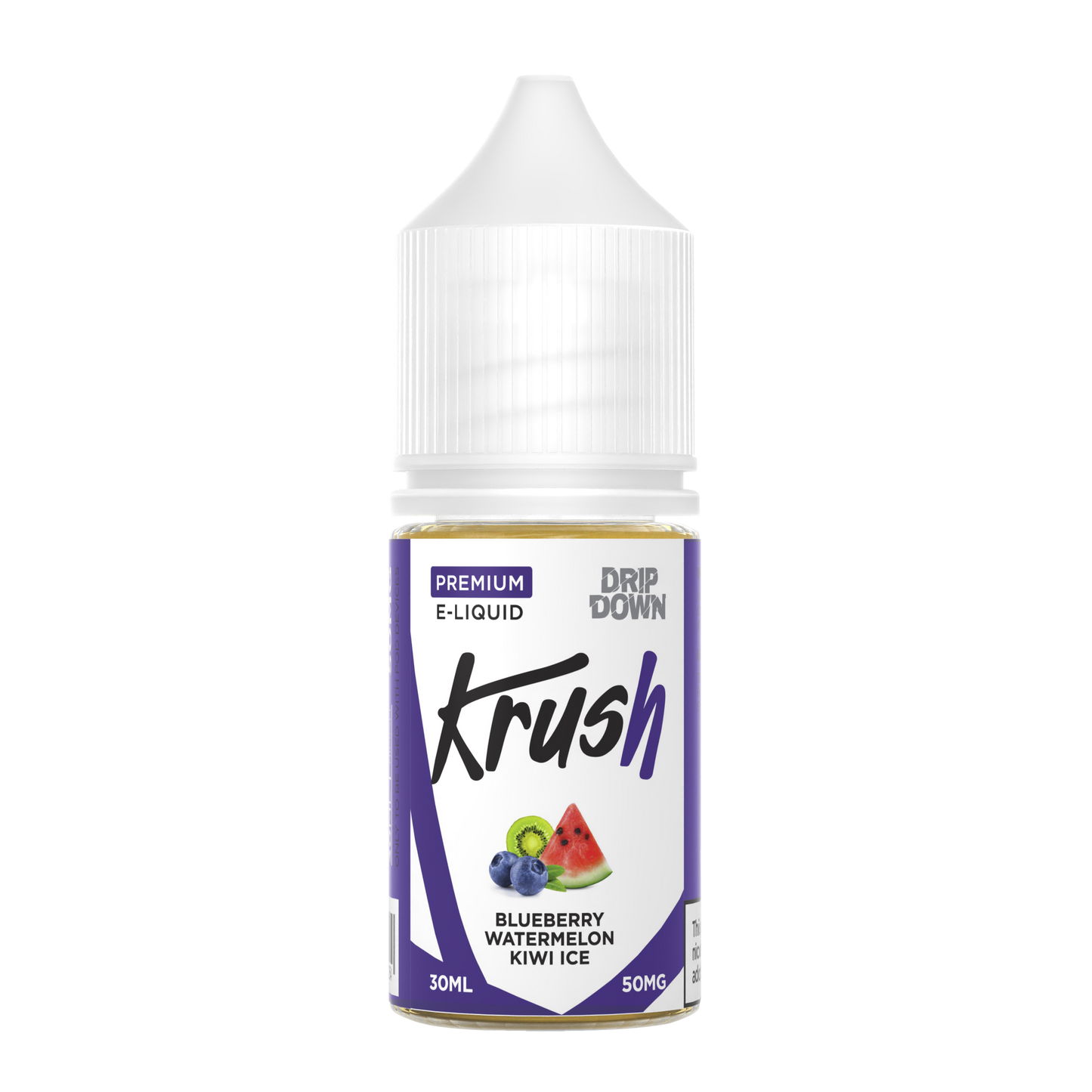 DRIP DOWN KRUSH SERIES BLUEBERRY WATERMELON KIWI ICE 30MG,50MG - 30ML - Gulshans - Since 1985