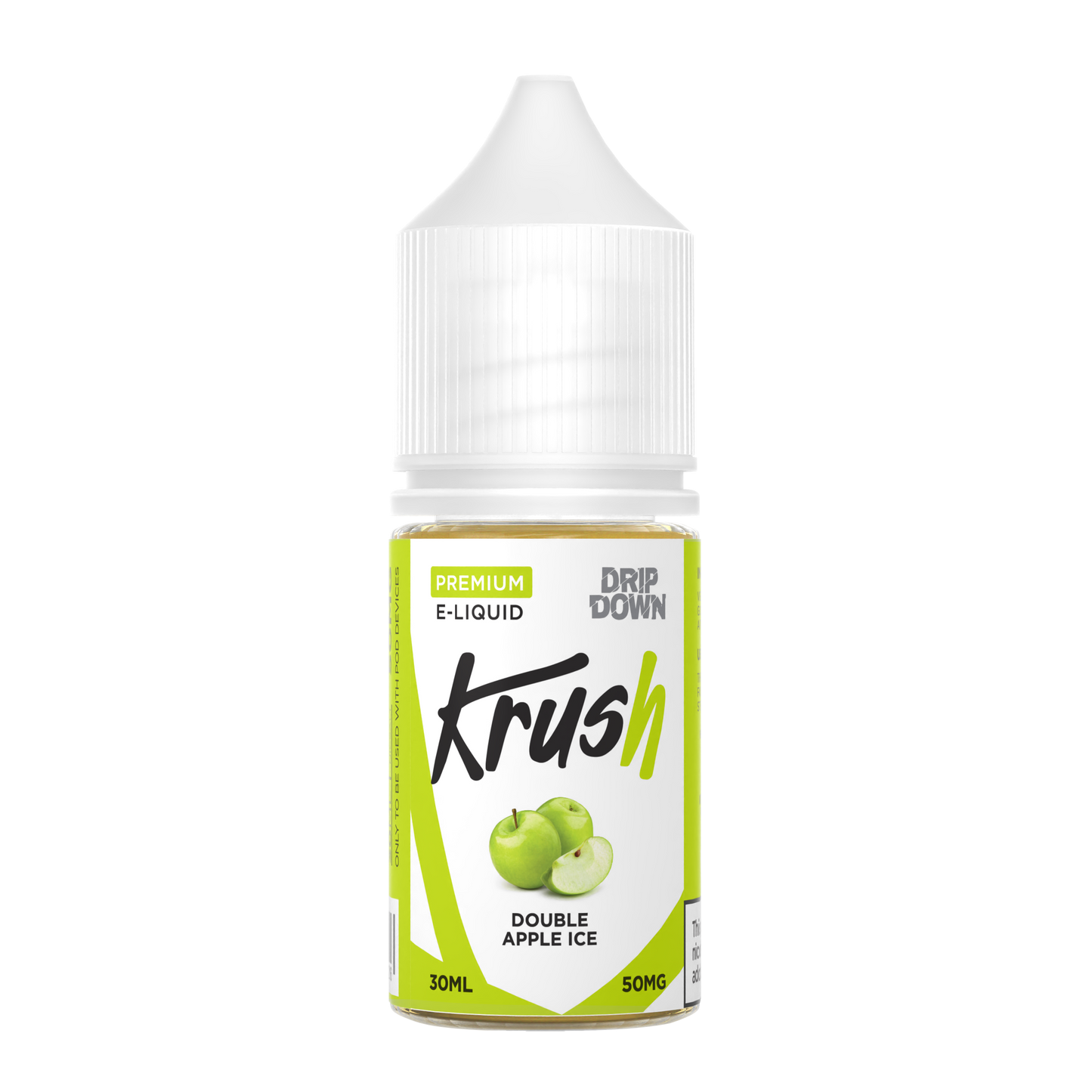 DRIP DOWN KRUSH SERIES DOUBLE APPLE ICE 30MG,50M - 30ML - Gulshans - Since 1985