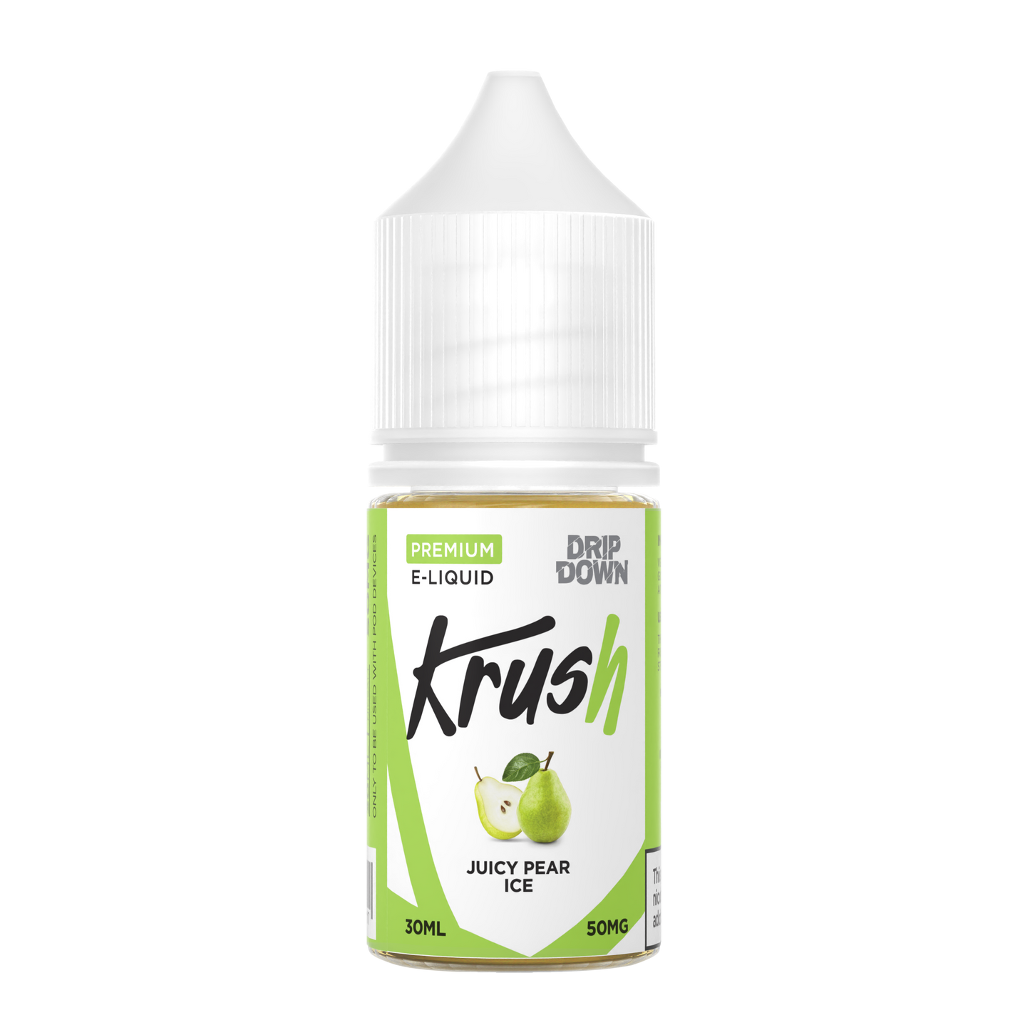 DRIP DOWN KRUSH SERIES JUICY PEAR ICE 30MG,50MG - 30ML - Gulshans - Since 1985
