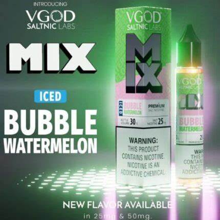 VGOD NEW MIX SERIES BUBBLE WATERMELON SALTNIC 30ML - Gulshans - Since 1985
