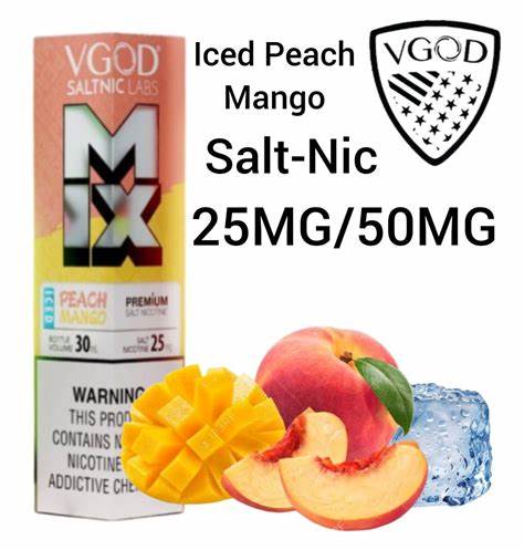 VGOD NEW MIX SERIES PEACH MANGO SALTNIC 30ML - Gulshans - Since 1985