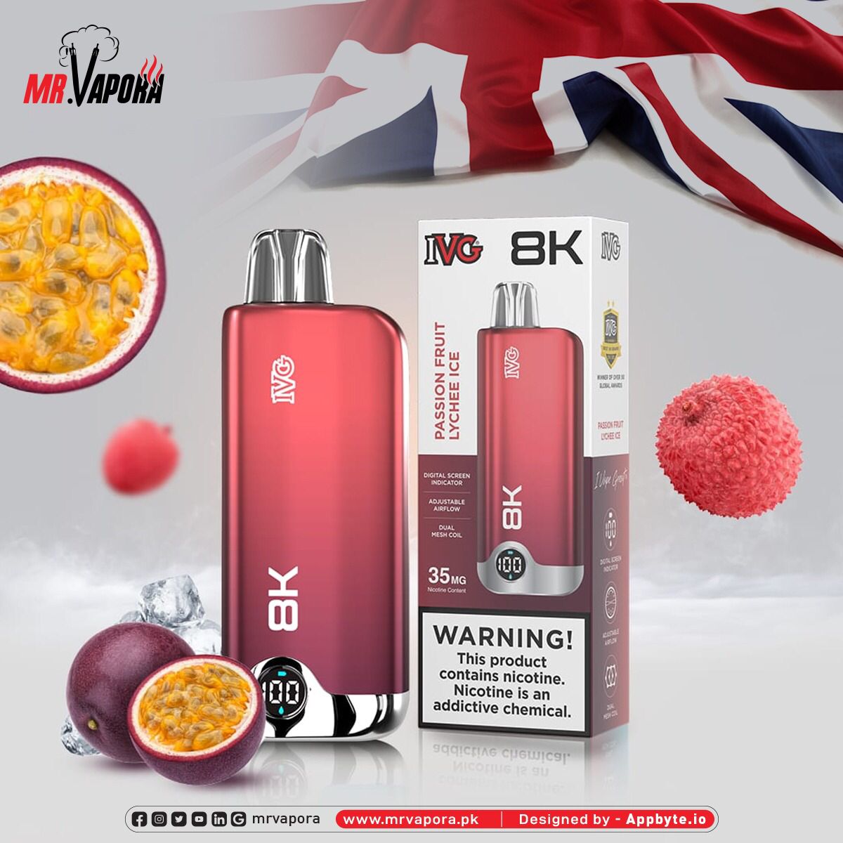 Ivg 8k Puffs 3.5% Mg Disposable At Best Price In Pakistan - Gulshans - Since 1985