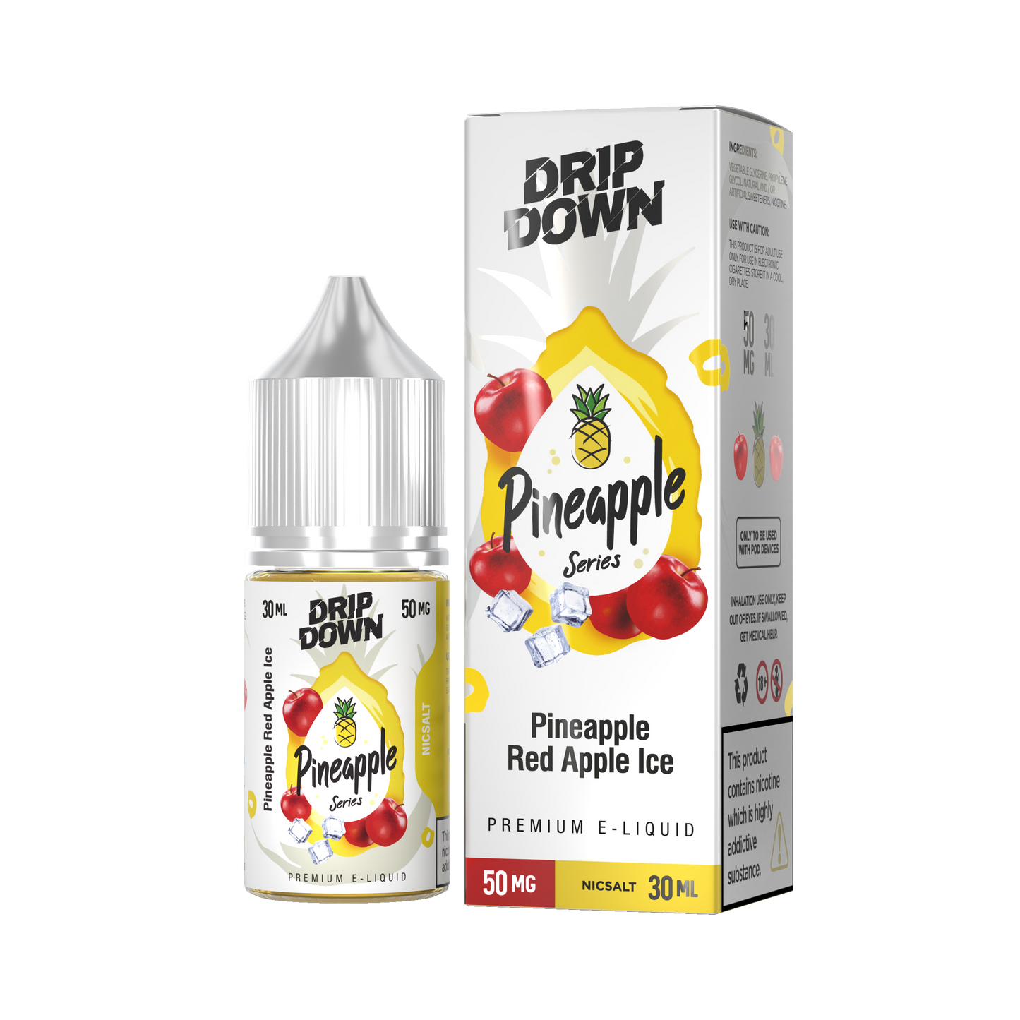 DRIP DOWN PINEAPPLE SERIES PINEAPPLE RED APPLE ICE 30MG,50MG -30ML - Gulshans - Since 1985