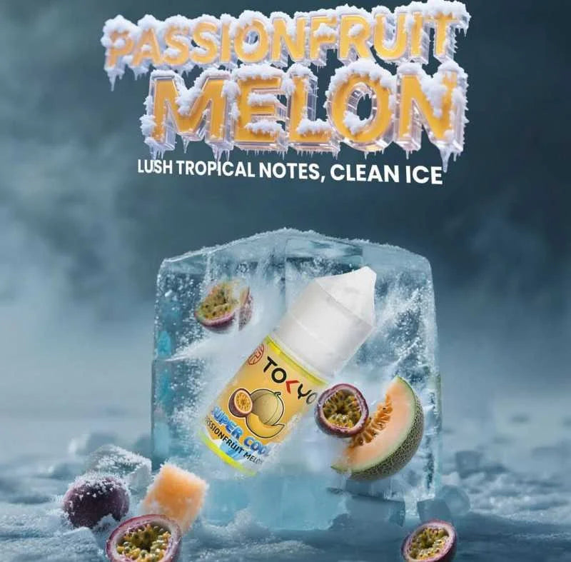 Tokyo Saltnic Super Cool Passion Fruit MELON 35MG,50MG - 30ml
