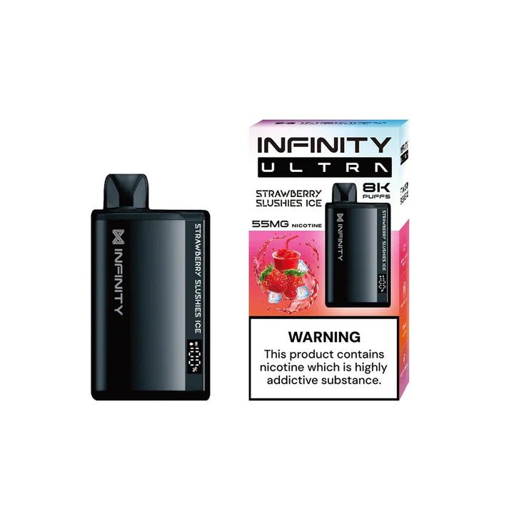 STRAWBERRY SLUSHIES ICE 55MG - INFINITY ULTRA DISPOSABLE 8000 PUFFS - Gulshans - Since 1985