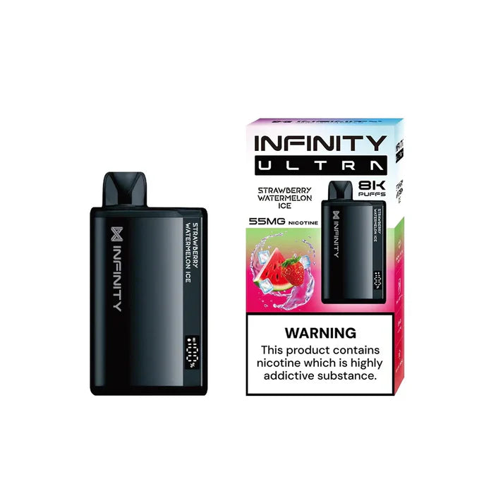 STRAWBERRY WATERMELON ICE 55MG - INFINITY ULTRA DISPOSABLE 8000 PUFFS - Gulshans - Since 1985