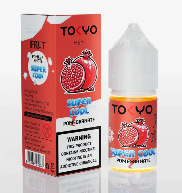 TOKYO SUPER COOL POMEGRANATE ICE SALTNIC 35MG,50MG - 30ML