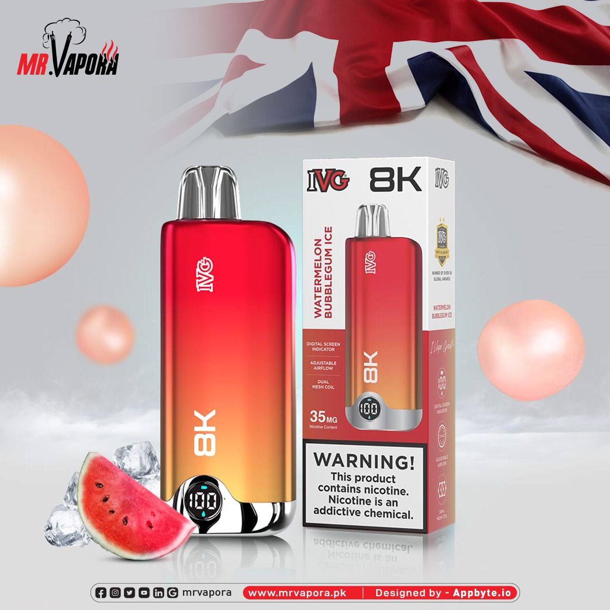 Ivg 8k Puffs 3.5% Mg Disposable At Best Price In Pakistan - Gulshans - Since 1985