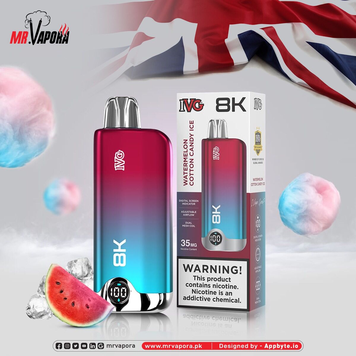 Ivg 8k Puffs 3.5% Mg Disposable At Best Price In Pakistan - Gulshans - Since 1985