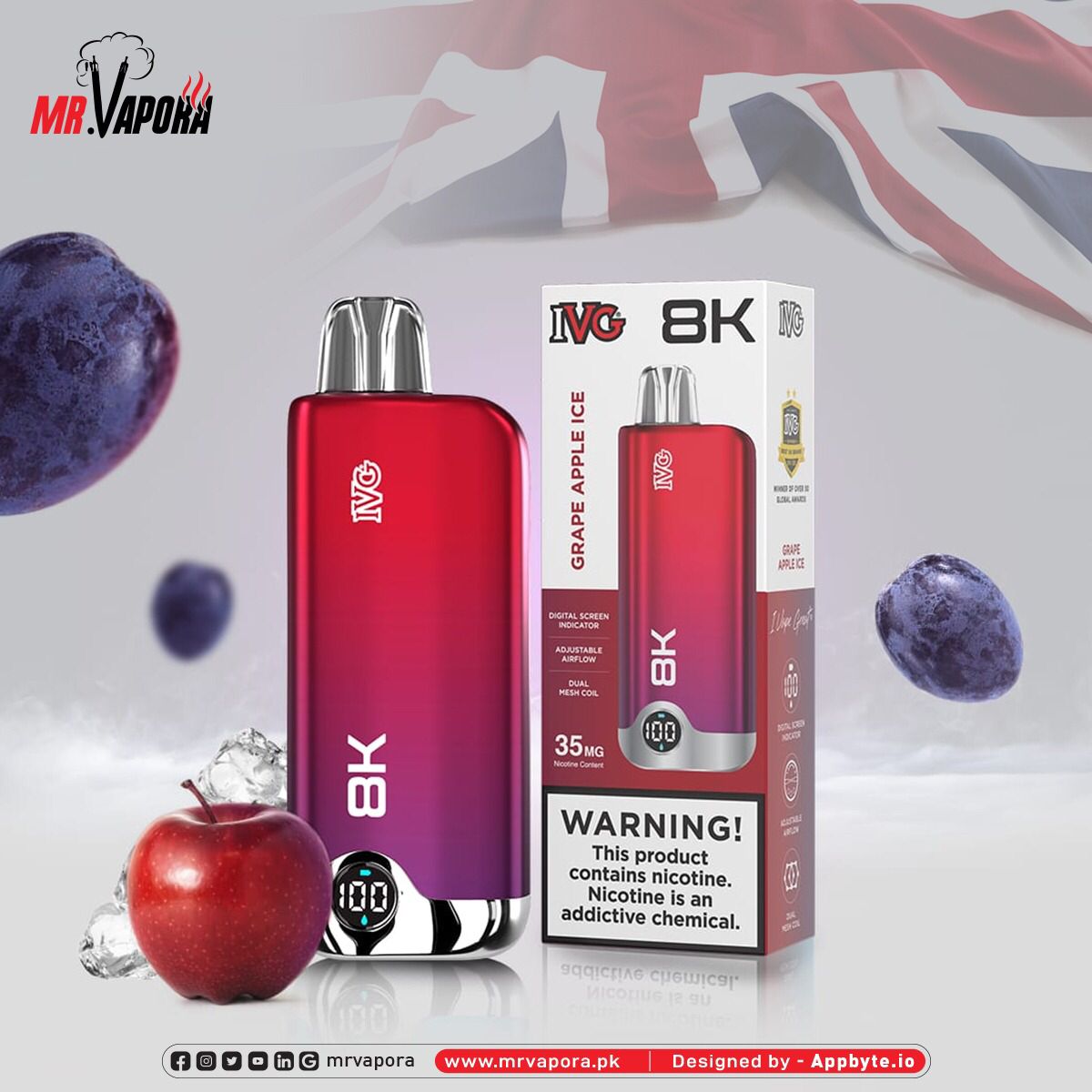 Ivg 8k Puffs 3.5% Mg Disposable At Best Price In Pakistan - Gulshans - Since 1985
