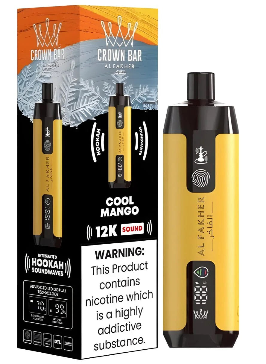 Al Fakher Crown Bar 12k Puffs Disposable Vape with Integrated Hookah Soundwaves - Gulshans - Since 1985