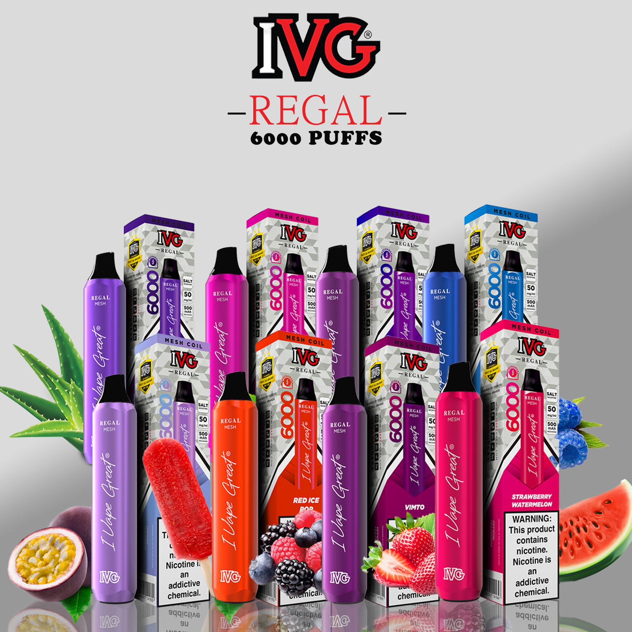 Ivg Regal Disposable 6000 Puffs 5% - Gulshans - Since 1985