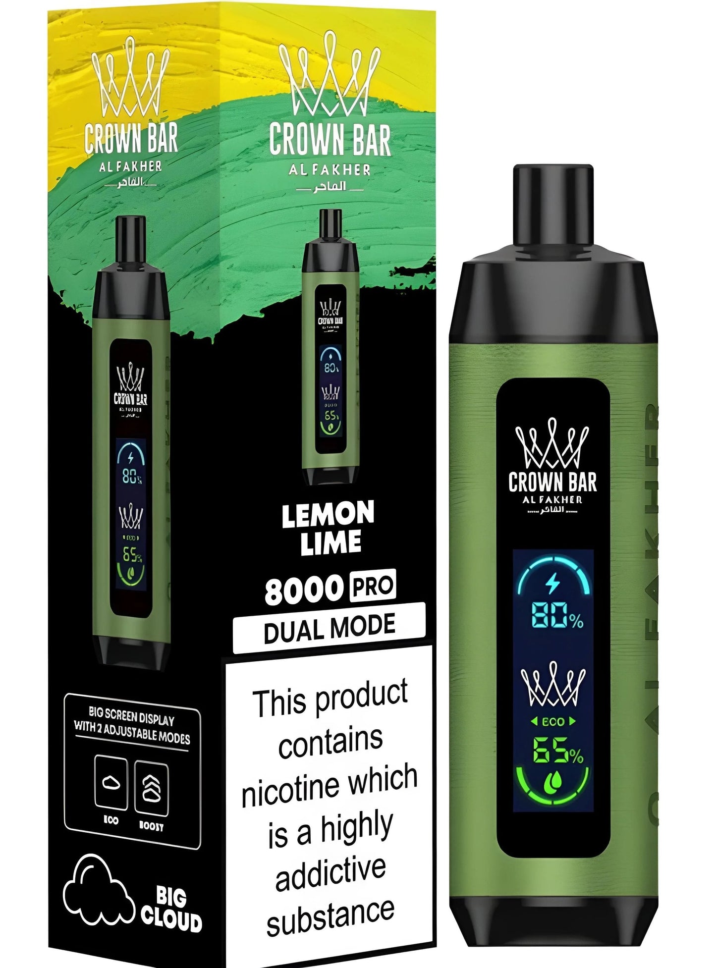 Al Fakher Crown Bar 12k Puffs Disposable Vape with Integrated Hookah Soundwaves - Gulshans - Since 1985