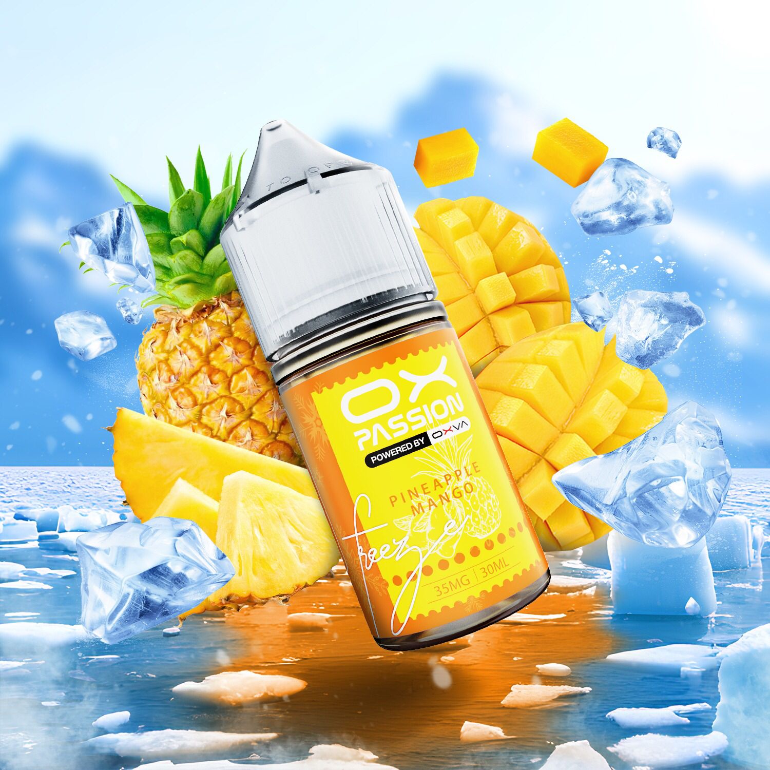 OXVA PASSION FREEZE PINEAPPLE MANGO 35MG,55MG 30ML - Gulshans - Since 1985