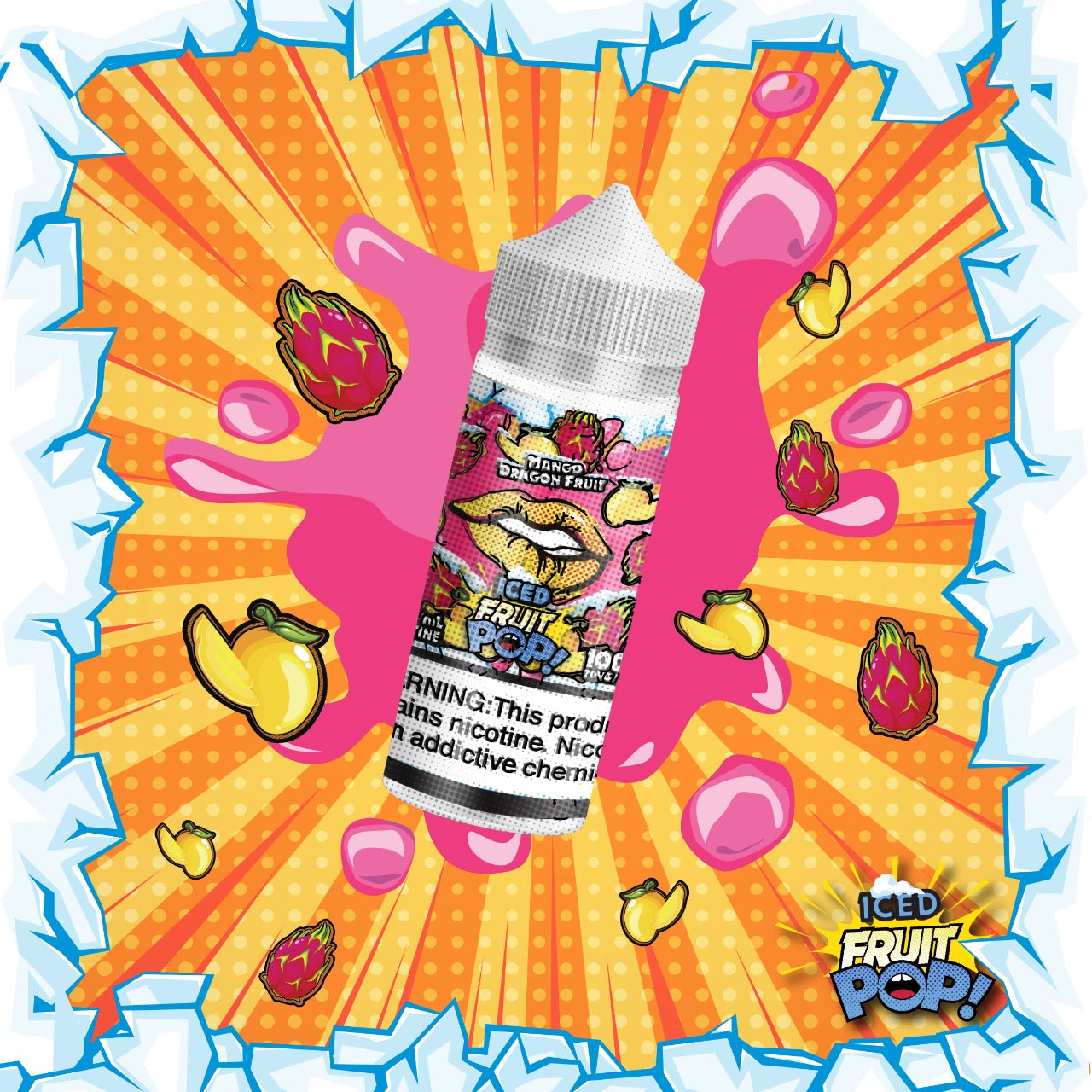 POPVAPORS - MANGO DRAGON FRUIT E-LIQUID 6MG - 100ML