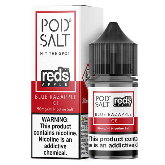 PODSALT - BLUE RAZAPPLE ICE - 25MG 30ML