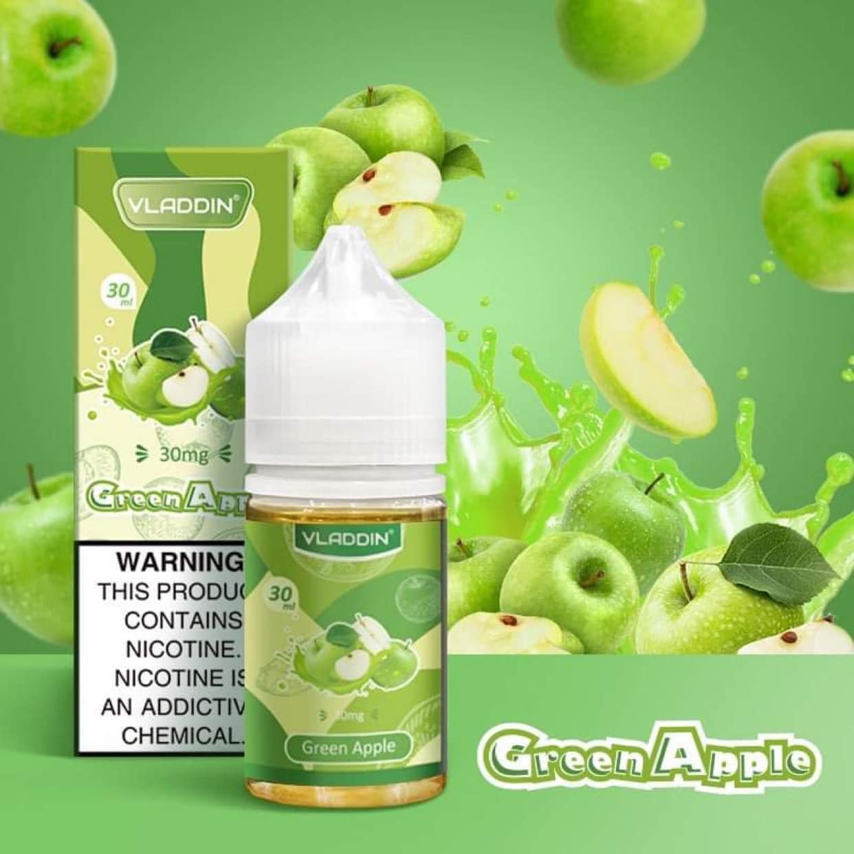 VLADDIN - GREEN APPLE 50MG 30ML