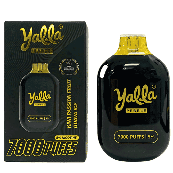 YALLA DISPOSABLE 7000 PUFFS -KIWI PASSION FRUIT GUAVA ICE - Gulshans - Since 1985