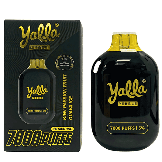 YALLA DISPOSABLE 7000 PUFFS -KIWI PASSION FRUIT GUAVA ICE - Gulshans - Since 1985