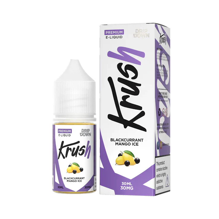 DRIP DOWN KRUSH SERIES BLACKCURRANT MANGO ICE 30MG,50MG -  30ML - Gulshans - Since 1985
