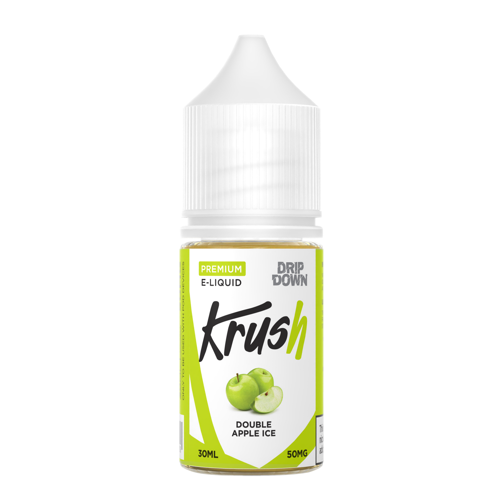 DRIP DOWN KRUSH SERIES DOUBLE APPLE ICE 30MG,50M - 30ML - Gulshans - Since 1985