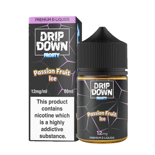 Drip Down E Liquids – Frosty Passion Fruit Ice 60ml (12MG)