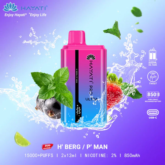 HAYATI PRO ULTRA HIZEN BERG / TROPICAL MANGO 15000 PUFFS - Gulshans - Since 1985