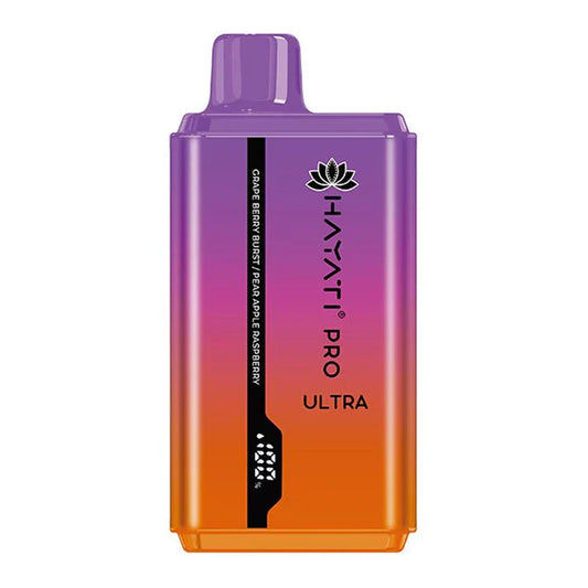 HAYATI PRO ULTRA GRAPE BERRY BRUST / PEAR APPLE RASPBERRY 15000 PUFFS - Gulshans - Since 1985