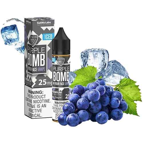 PURPLE BOMB ICED VGOD SALT NIC E-LIQUID 30ML