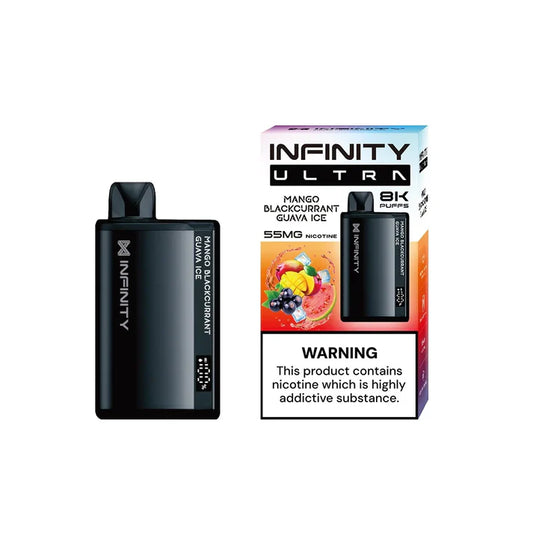 MANGO BLACKCURRANT GUAVA ICE 55MG - INFINITY ULTRA DISPOSABLE 8000 PUFFS - Gulshans - Since 1985