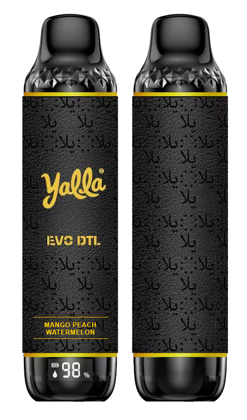 YALLA EVO DTL DISPOSABLE 12000 PUFFS - MANGO PEACH WATERMELON - Gulshans - Since 1985