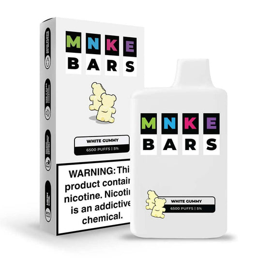 MNKE Bars Disposable Vape – White Gummy - Gulshans - Since 1985