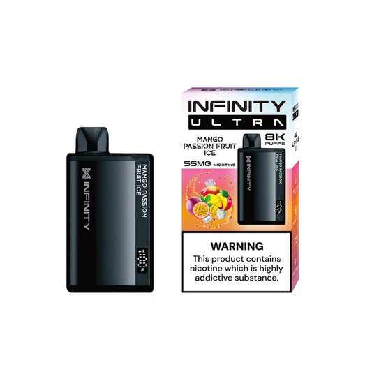 MANGO PASSION FRUIT ICE 55MG - INFINITY ULTRA DISPOSABLE 8000 PUFFS - Gulshans - Since 1985