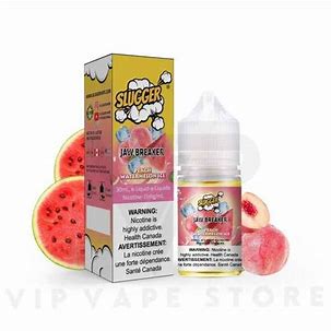 Slugger Jaw Breaker Series Peach Watermelon Ice – 30ml Nic Salt