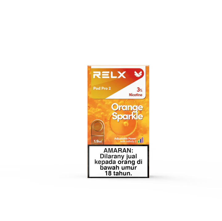 RELX Pod Pro – Orange Sparkle (Orange Soda ICE) – 3% Nicotine