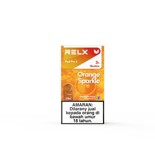 RELX Pod Pro – Orange Sparkle (Orange Soda ICE) – 3% Nicotine