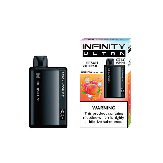 PEACH MOON ICE 55MG - INFINITY ULTRA DISPOSABLE 8000 PUFFS - Gulshans - Since 1985