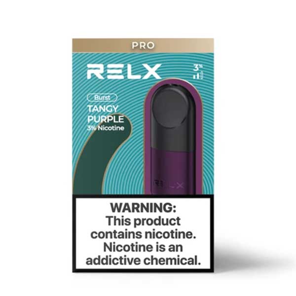 RELX Pod Pro – Tangy Purple (Grape ICE) – 3% Nicotine