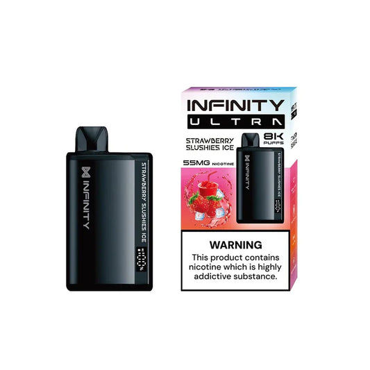 STRAWBERRY SLUSHIES ICE 55MG - INFINITY ULTRA DISPOSABLE 8000 PUFFS - Gulshans - Since 1985