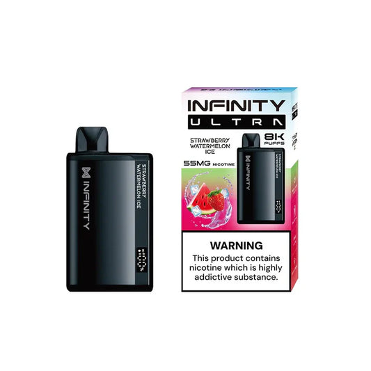 STRAWBERRY WATERMELON ICE 55MG - INFINITY ULTRA DISPOSABLE 8000 PUFFS - Gulshans - Since 1985