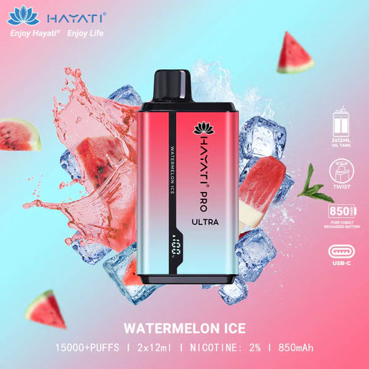 HAYATI PRO ULTRA WATERMELON ICE 15000 PUFFS - Gulshans - Since 1985