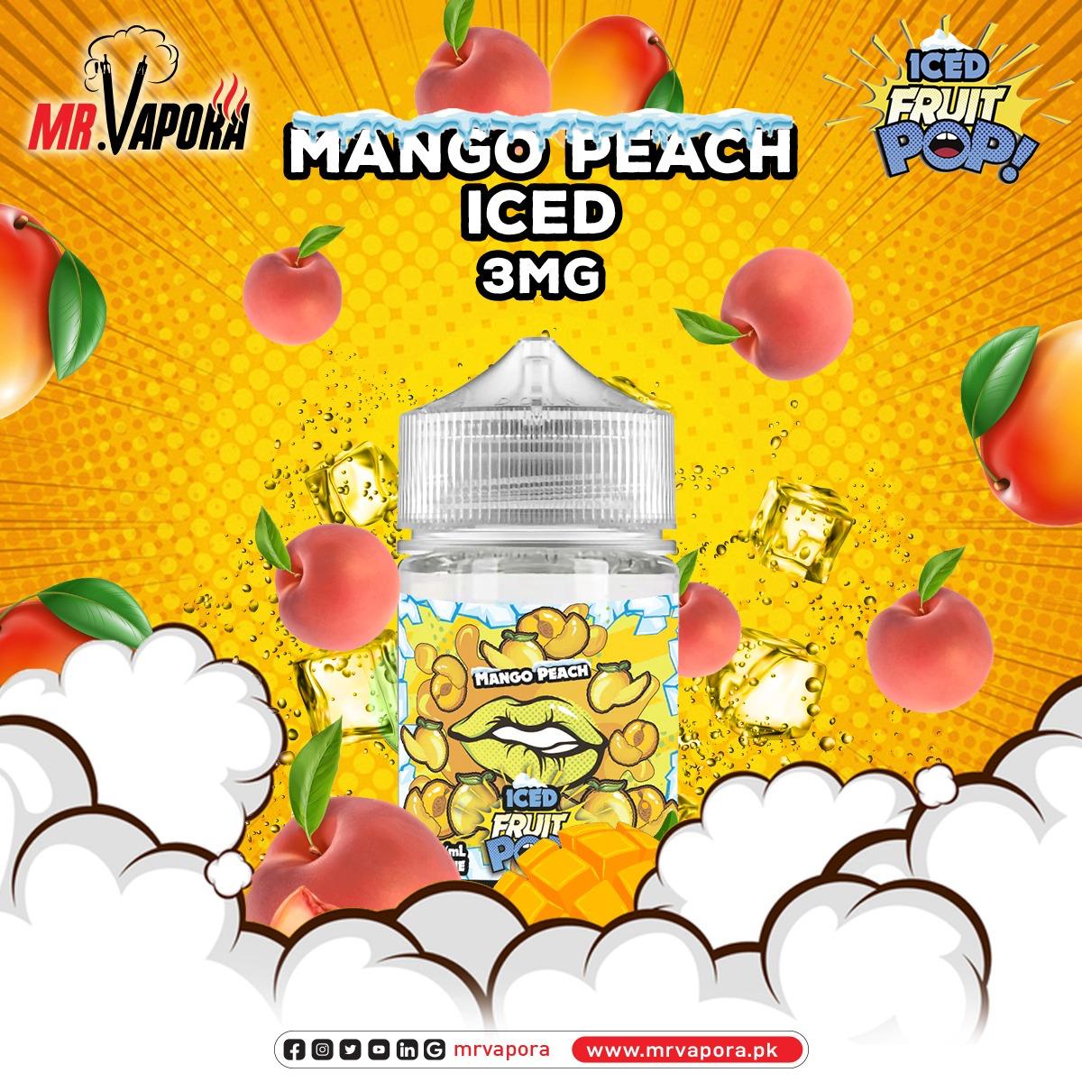 POPVAPORS - MANGO PEACH E-LIQUID 3MG - 100ML