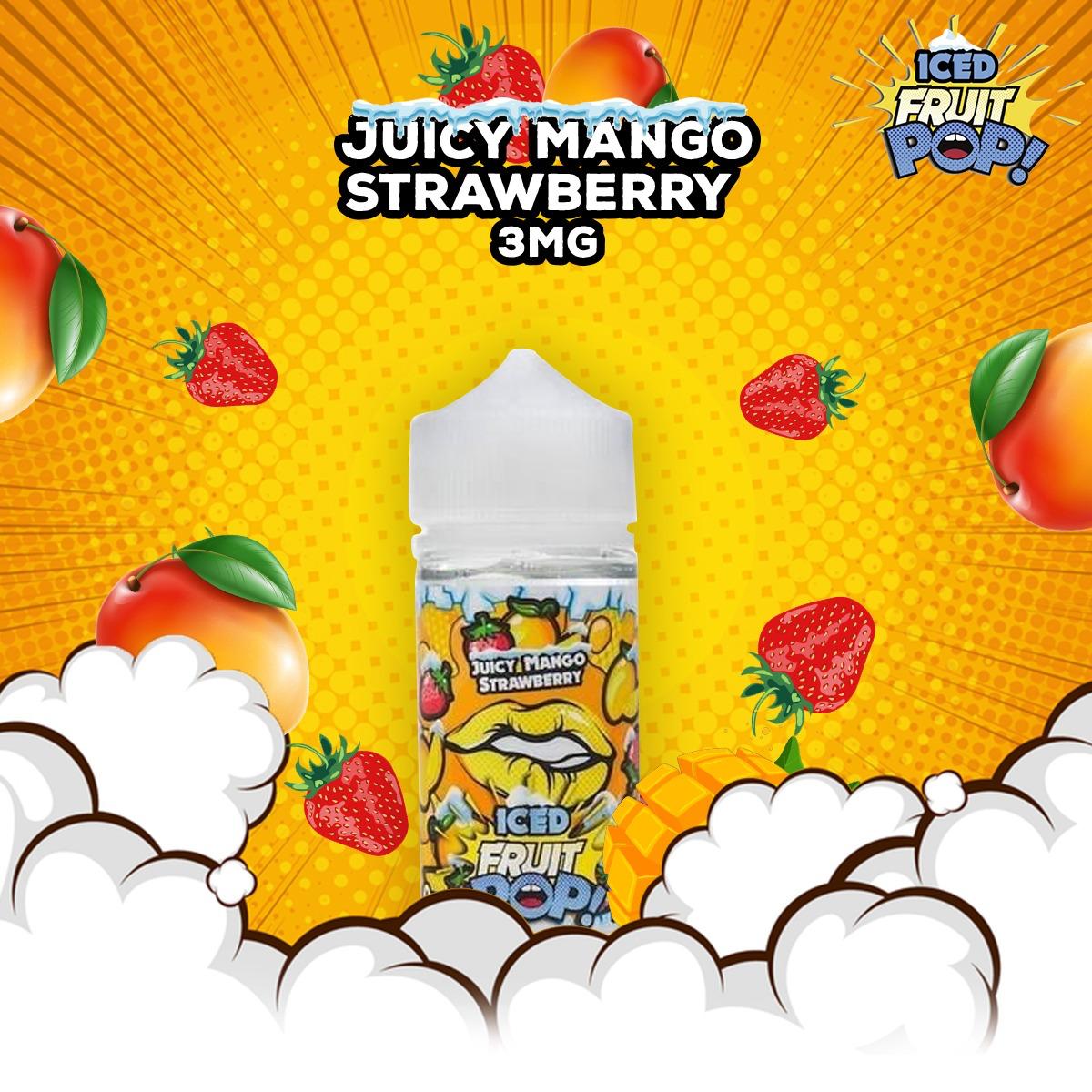 POP VAPORS - JUICY MANGO STRAWEBRRY 3MG 100ML