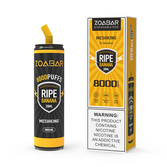 ZOABAR - RIPE BANANA 8000 PUFFS 5%