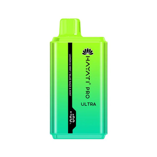 HAYATI PRO ULTRA LEMON & LIME / BLUE RAZZ & MINT 15000 PUFFS - Gulshans - Since 1985