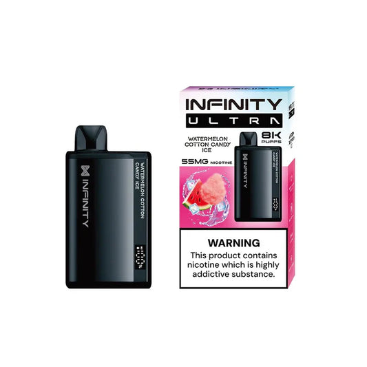 WATERMELON COTTON CANDY ICE 55MG - INFINITY ULTRA DISPOSABLE 8000 PUFFS - Gulshans - Since 1985